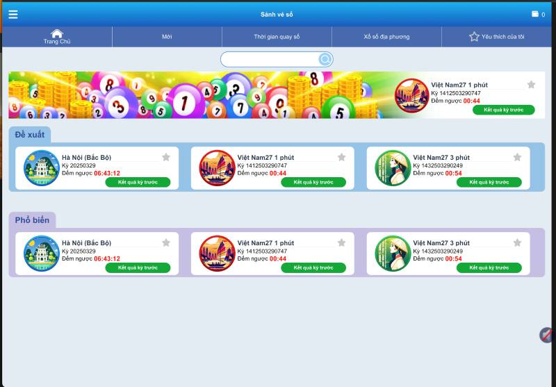 Bước 4: Chọn loại lô đề để chơi