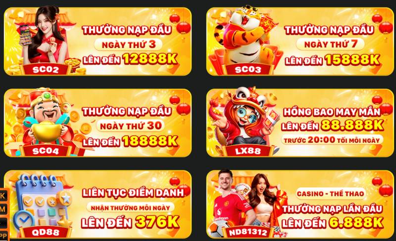 Khuyến mãi nạp tiền và hoàn trả